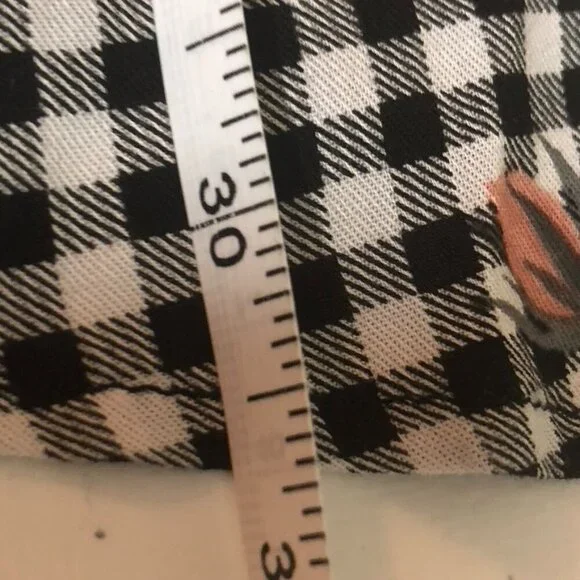 Torrid Womens Floral Gingham Top Size 2 18-20 2X Rayon/Spandex Black/White - Picture 14 of 14